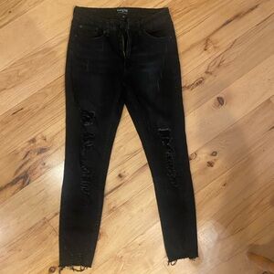Women's Black Distressed Jeans size 27